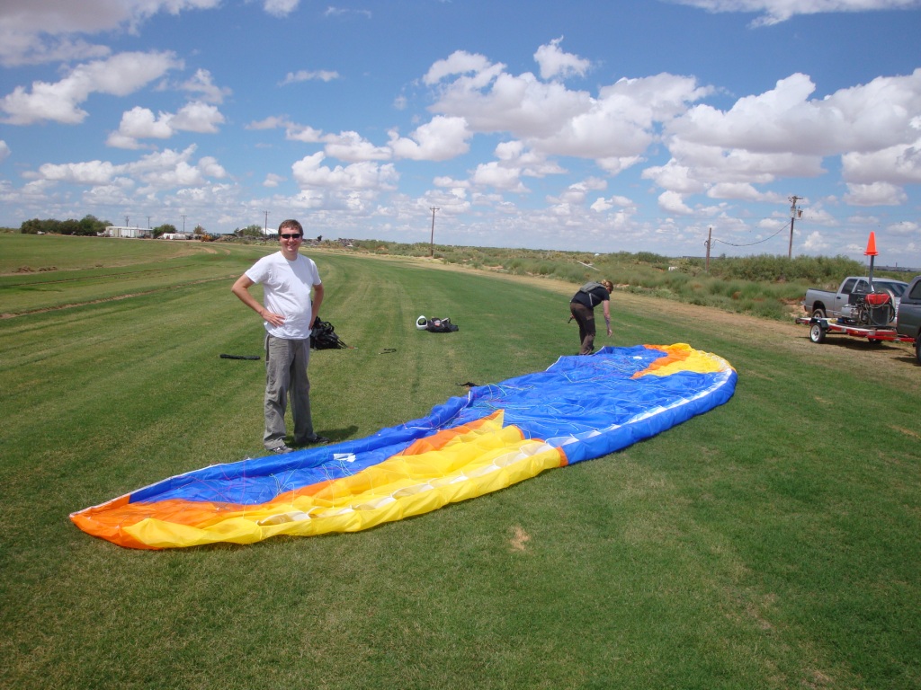 paragliding in southern New Mexico