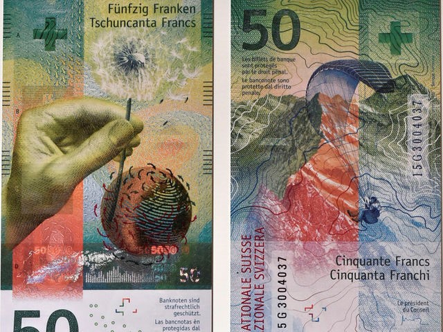 Swiss 50 Franc note