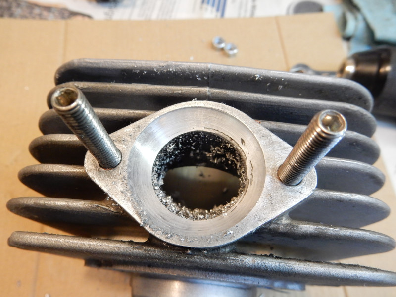 Repaired Top 80 cylinder exhaust port