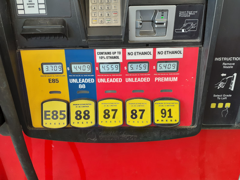 Premium unleaded ethanol free gasoline