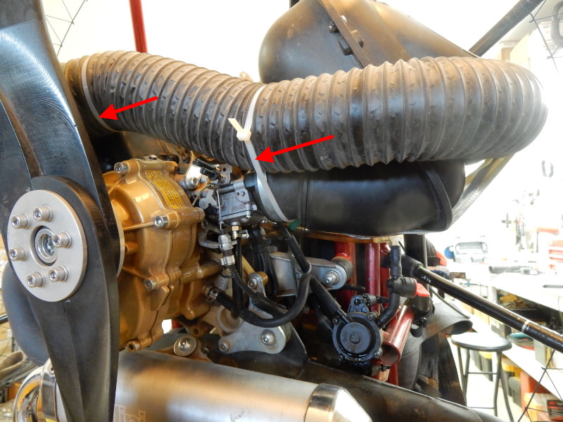 paramotor carburetor air preheat system