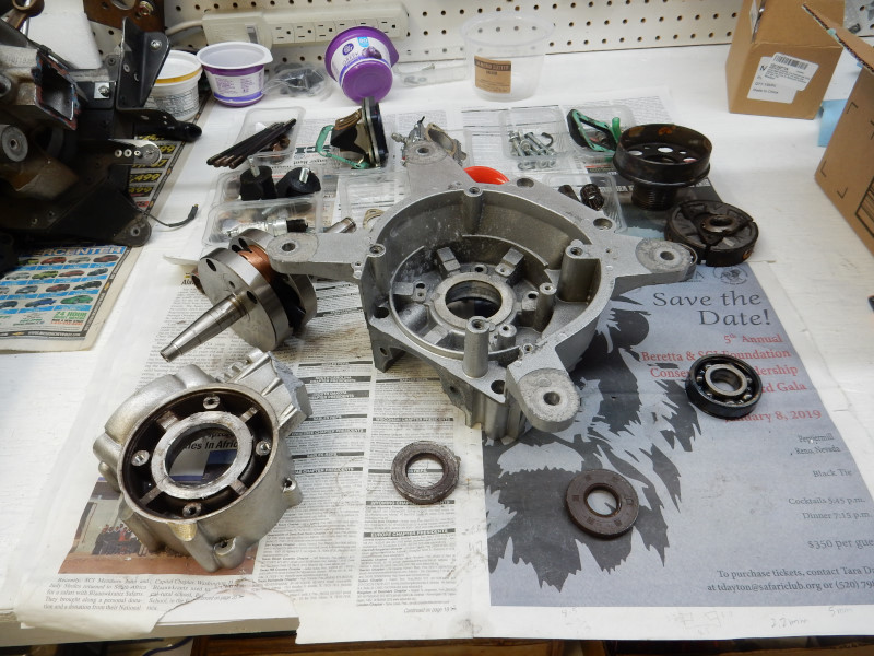 completely disassembled Minari engine